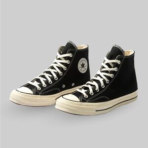 Converse High Top Sneakers in Black and Cream